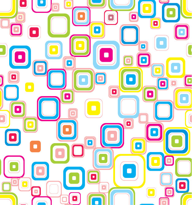 free vector Vector Colorful Seamless Retro Pattern With Rounded Squares